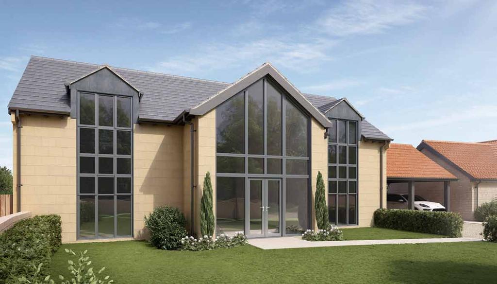 Plot 2 Bank Barn A stunning contemporary 5 bedroom property featuring a magnificent galleried entrance hallway with fully glazed double storey windows affording stunning views.