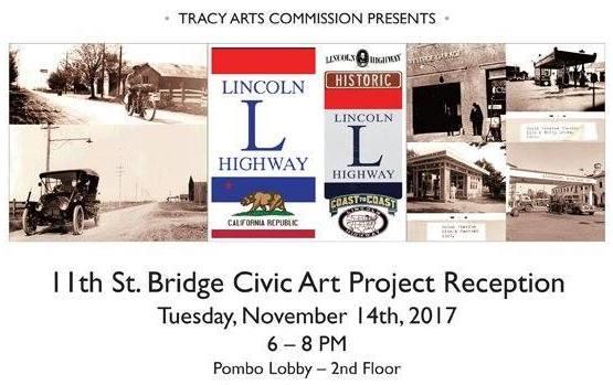 TRACY OVERCROSSING OPENING A small and casual reception was held at the Grand Theater in Tracy Tuesday evening, November 14 th, to showcase the art work which will adorn the bridges