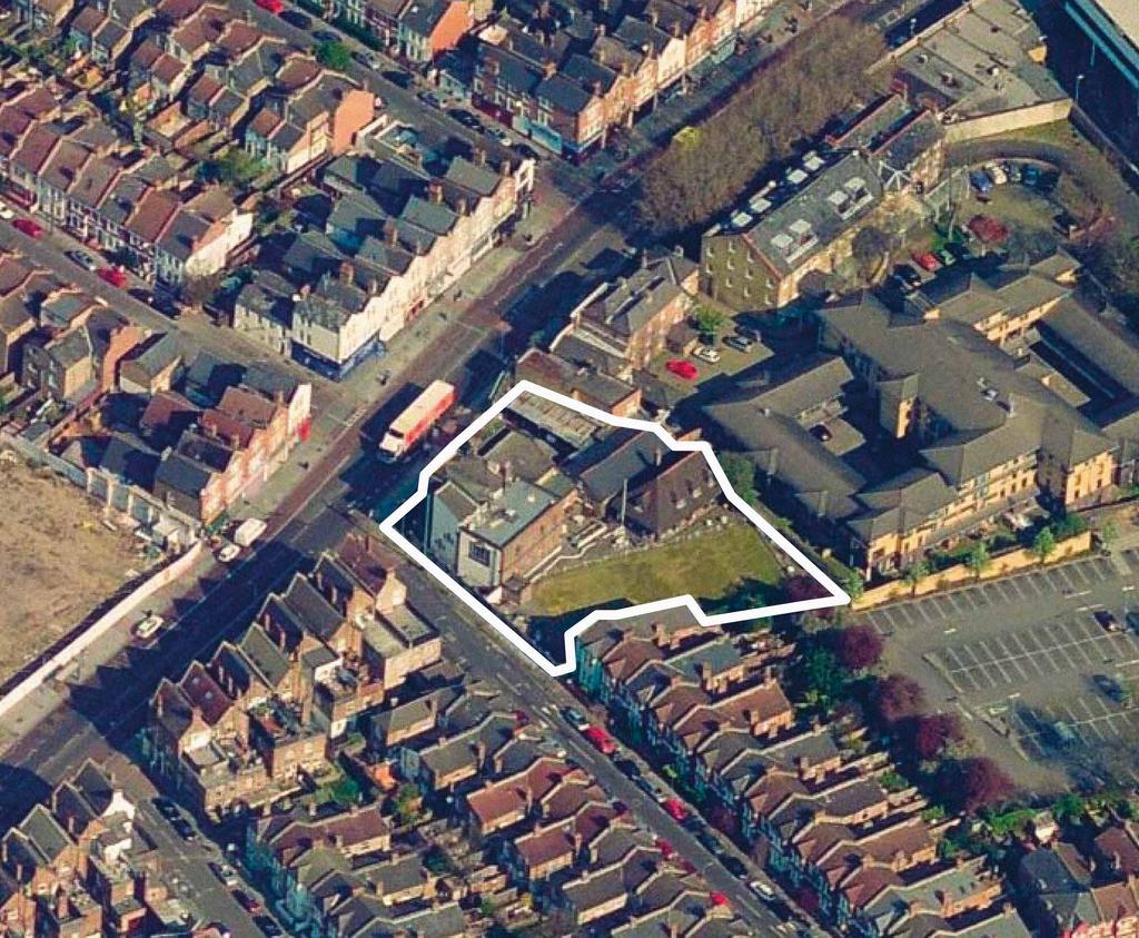 SITE CONTEXT Bird's eye view of the site The site lies at the junction of Tooting High Street and Woodbury Street.