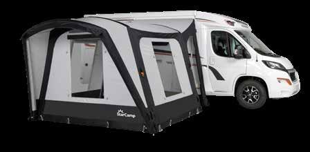 be used as The a freestanding new Daytona is fitted with a fly screen panel on the right hand side. awning.