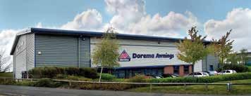 Dorema UK - Sales office and warehouse 21 1150 1175 All measurements are in cm.