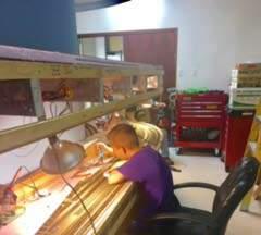 !! #modeltrains #texaswesternmodelrrclub ( Clarence Zink s Grandson Jack spent several nights this summer putting in drops and uncoupling magnets in the steel mill yard where his Grandpa is working