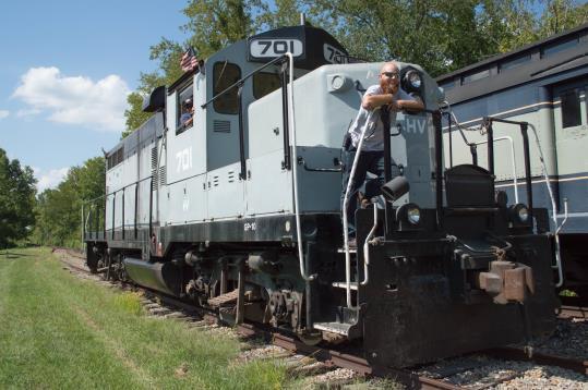 , visited the HVSR the afternoon of August 27 th to photograph the railway and surroundings for her graduation project.