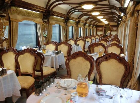 Russian Restaurant Car (Example) Russian Restaurant Car (Example) Lounge This is the most popular place of the train and open to all passengers until late.