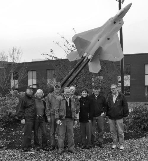 Left: The MAHS April Field Trip to the PBY restoration in