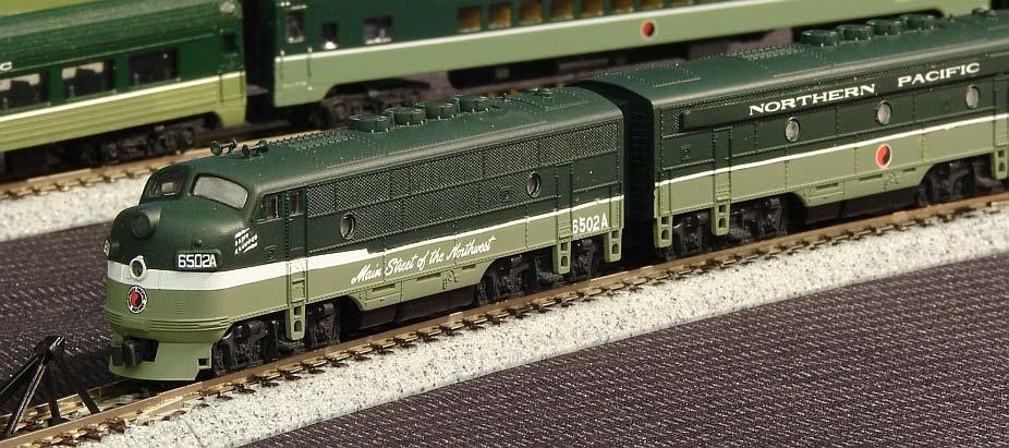 We really We had a wonderful model of the NP North Coast Limited by Mike Blumensaadt, Santa Fe boxcars by John Sing, a photo slide show of
