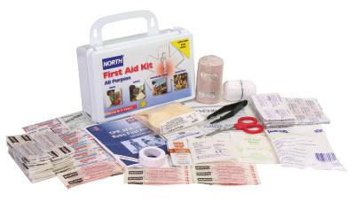 010100-4353L Specialty First-Aid Kits Item #: 010100-4353L 010101-4354L 018512-4219 Description: 10 person General Purpose First Aid Kit 25 person General Purpose First Aid Kit General Purpose