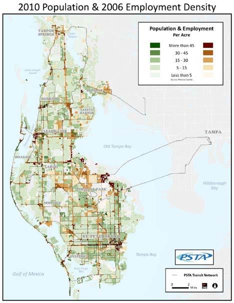 Map 5: 2010/2006 Population and Employment Density