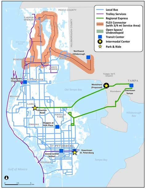 Map 14: PSTA Transit