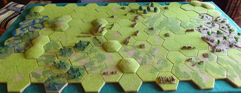P7 The Laconian Allies followed up the retreating Allied Clans and forced them to break. The Messene and the Tegeans both broke as their numbers fell.