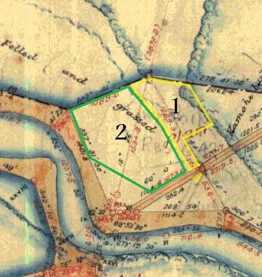 APPENDIX 1 Survey Plan - SO2474 close up Figure 2 - Survey Plan (SO2474) close up of the site with approximate boundary of site