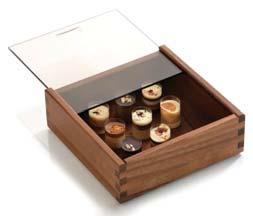 de storage/presentation box Solid walnut, food-safe sealed,, with sliding lid size inside in cm 4762.18 18x18x6 approx. 16x16x4.2 4762.24 24x24x8 approx.