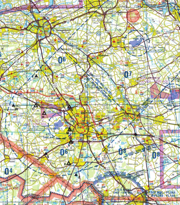 MilAIP NETHERLANDS EHEH AD 2-8 LOCAL MAP TFC(L) 2nd Series Sheet NN 31-3