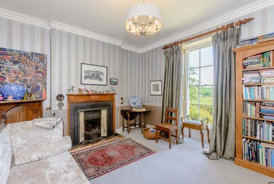 The ground floor is comprised of a large principal entrance hall with two reception rooms, an attractive kitchen with an AGA, a former pantry/maid s room currently used as an office, a cellar and a