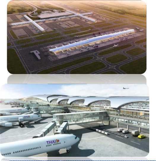 Suvarnabhumi Airport Development Plan (Phase 2) 1 st Runway Length 3,700 m. 3 rd Runway Length 4,000 m. Construction Plan 2015-2018 4 th Runway Length 4,000 m.