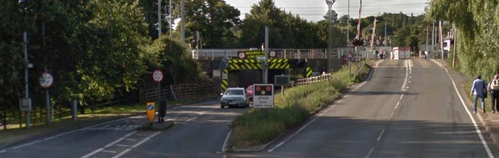 Once the new bypass is open, the level crossing (on the right of the photo) is to be closed to both vehicles and