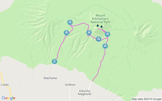 PAGE 2 Day 1: Depart London Day 2: Arrive Moshi Arrive at Kilimanjaro International Airport; transfer to Moshi town, where we can admire the views of Kibo, the crater at the summit and the youngest