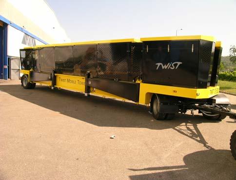 Transportable by air, sea and road, the TMT 13500 may be rapidly set up and its deployment is completely autonomous.