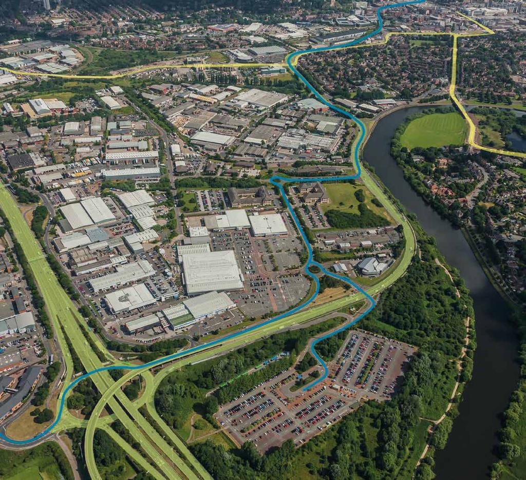 HMRC Campus City Centre Station THELOCATION Speedo HQ Riverside Business Park is accessed from the A453, two miles South West of Central Nottingham and interlinking with the Ring Road which provides