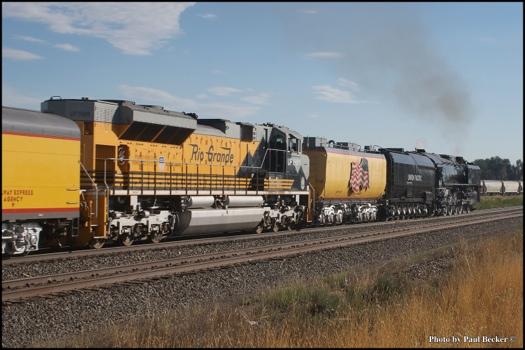 This is the first spot that we caught the Denver Post Cheyenne Frontier Days Special. It was great to hear #844 s whistle again and watch and listen as the train came into town.