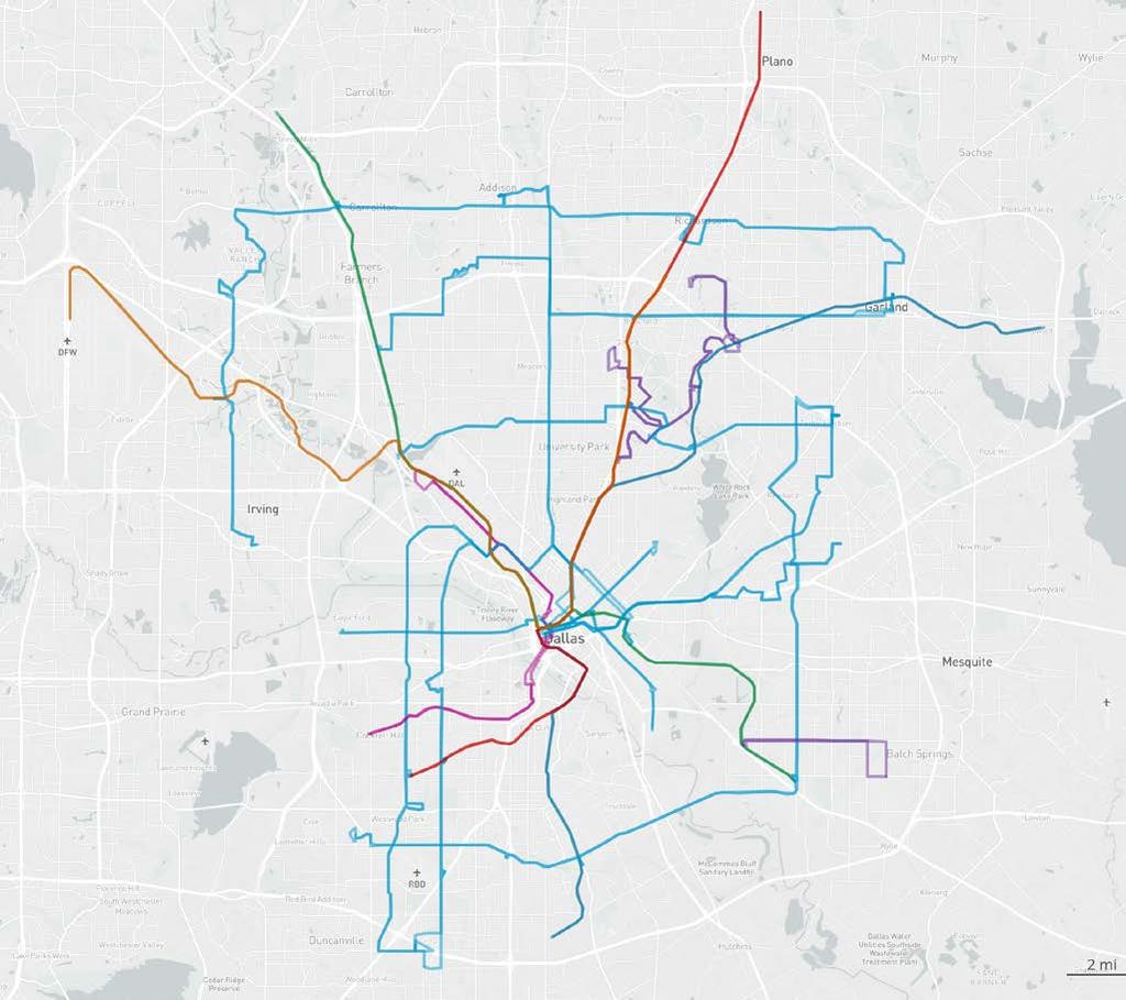 Core Frequent Routes: Bus, Rail If all of the 17 candidate frequent routes were implemented along with existing frequent service, the core frequent route network could look like this Orange