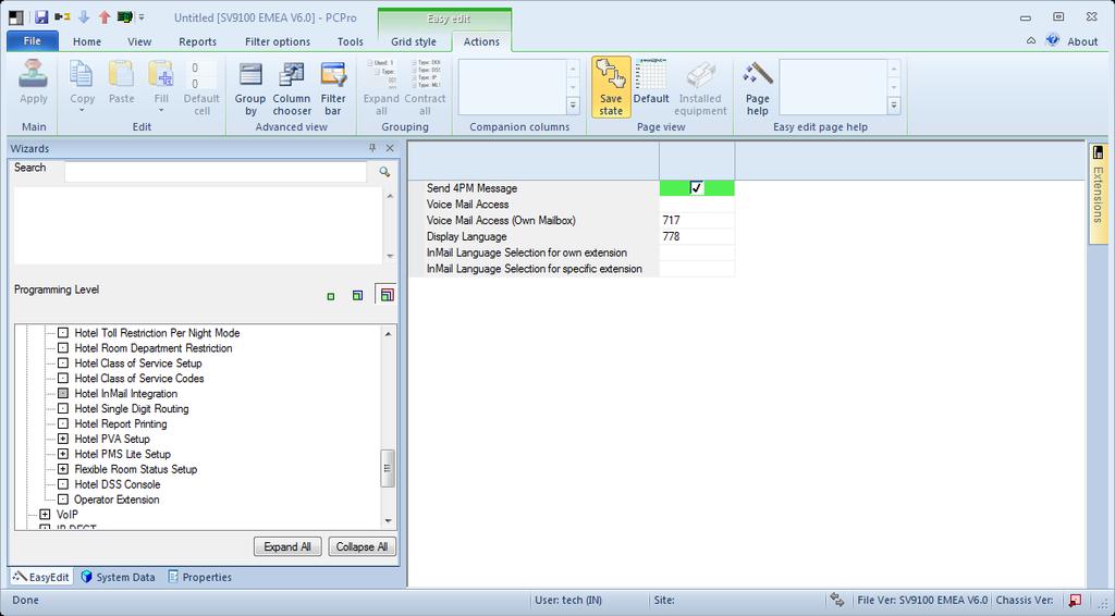 InMail Integration For integration with InMail Voice Mail system it is necessary to enable the 4PM message.
