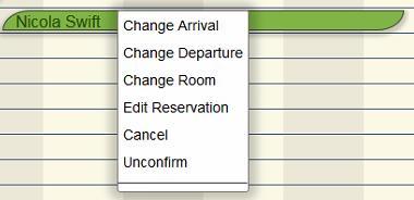 Change arrival or departure dates It is possible to change the arrival or departure dates for a guest reservation. It is possible to change the departure date for a checked in guest.