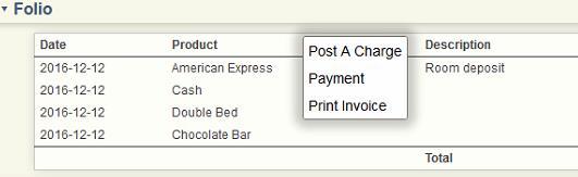 Charge minibar items to a room It is possible for the maid to charge minibar items to the room through the telephone, it is also possible for the InHotel operator to add items manually to the guest