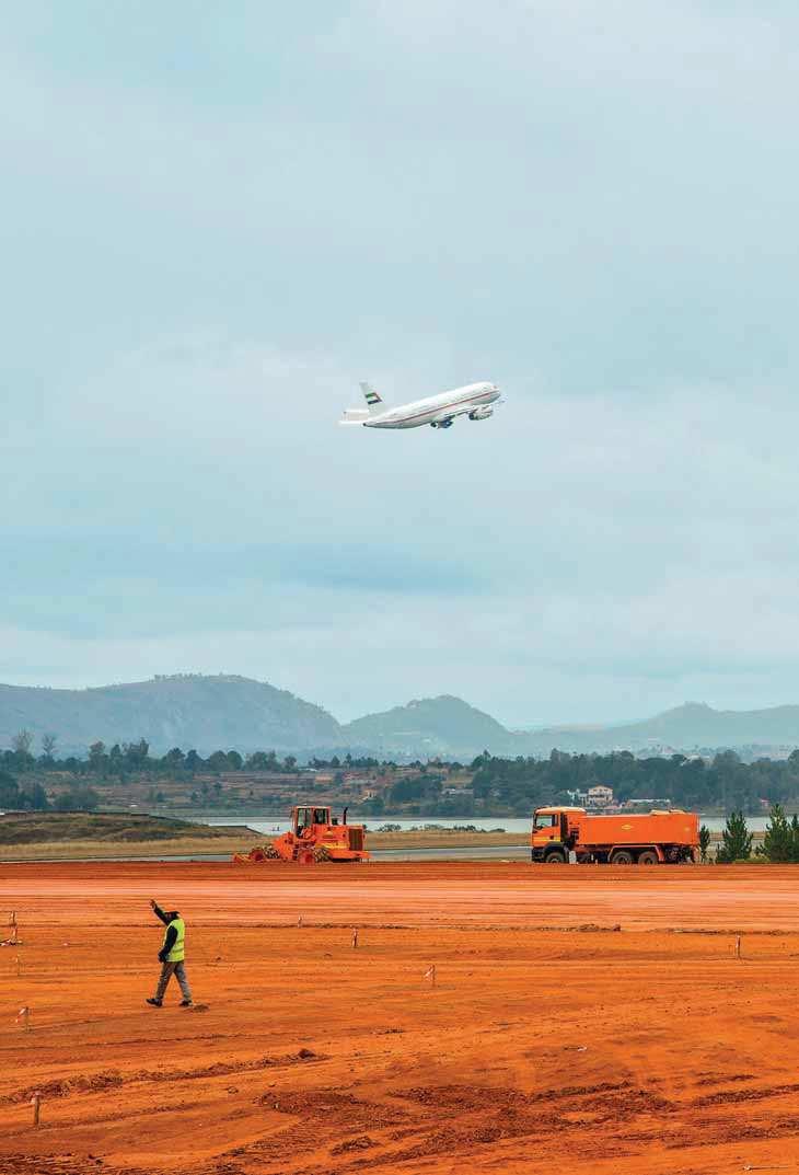 IVATO AIRPORT (ANTANANARIVO) Teams from Colas Madagascar have 25 months to carry out reinforcement and