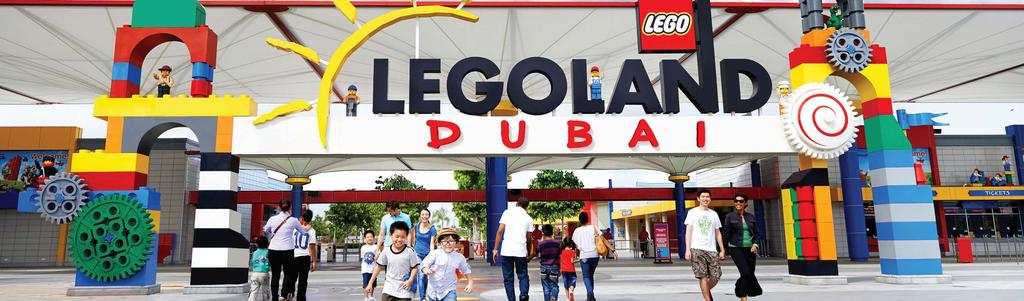 LEGOLAND Dubai As the first LEGOLAND theme park in the Middle East and the seventh worldwide, LEGOLAND Dubai will bring the well-known LEGO brick to life in a unique interactive world specifically