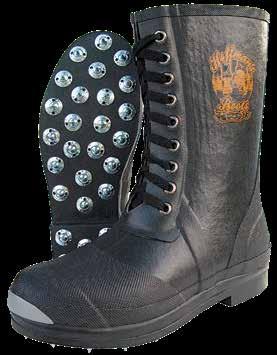 12" RUBBER INSULATED CALK Back by popular demand is an all-rubber lace-up boot with a 3mm felt insulation added for warmth and comfort.