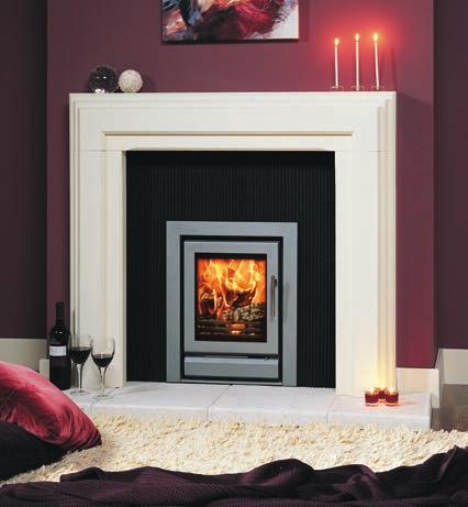 RIVA 40 HIGH EFFICIENCY UP TO 82% Both the Riva 40 cassette fire and frames are finished in a choice of Stovax s Storm or Metallic Black paints.