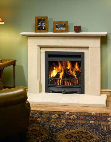 RIVA OPEN TRADITIONAL Personalisation of your Riva Open fire can be achieved with Profil clip-on frames.