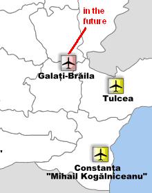 Airports: Ports: Black Sea: Constanta, Mangalia, Sulina, Navodari Danube Harbours: Galati, Braila, Tulcea, Giurgiu, Drobeta-Turnu