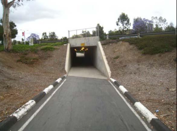 Active transportation underpass trail crossings of Regional roads can be provided through existing or proposed bridge structures, dedicated independent underpasses or by adding an active