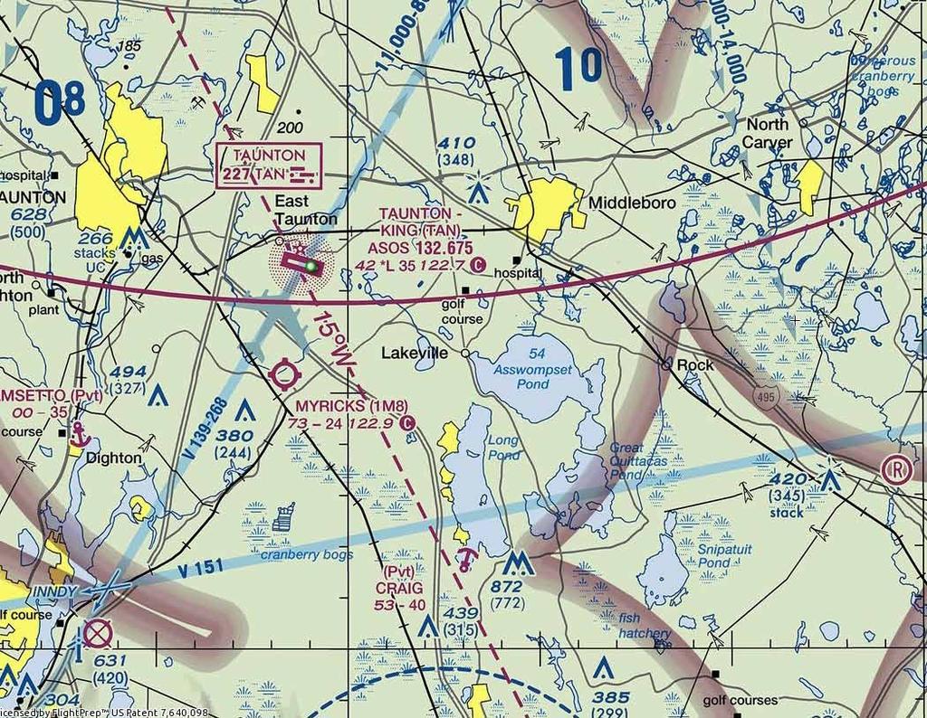 LONG POND VFR HOLDING PATTERN To Plymouth Long Pond N41 46 47.61 W70 56 52.