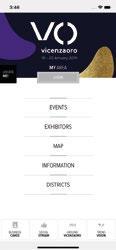 VICENZAORO ShowGuide January 2019 17 Vicenzaoro DOWNLOAD THE OFFICIAL APP Keep the maps close at hand, discover the exhibitors and get the useful info easily with the official app of Vicenzaoro.