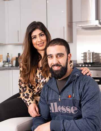Mr & Mrs Ahmed Trinity, Slough 2 bed apartment When we looked around the Trinity show home we were really impressed with the layout of the apartment the open plan kitchen and living area had