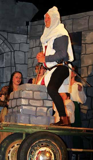 The lead character King Arthur was played by Ben Carter who Phyl said had never been on stage before but carried out the role fantastically.