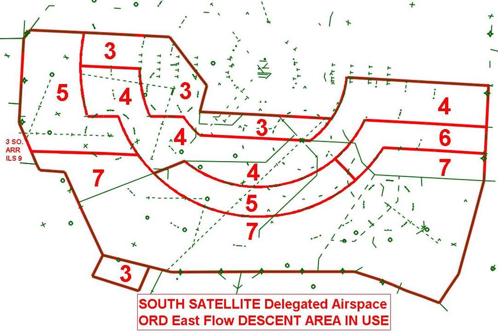 South Satellite (SSAT) Delegated Airspace (ORD East Flow) c.