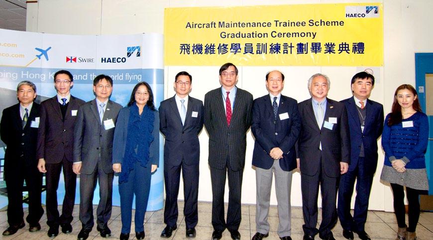 HAECO Group Services Company Events Feature Interview with Customer Capability Updates HAECO Group Companies Distinguished guests joined HAECO s CEO, Augustus Tang to present the graduation