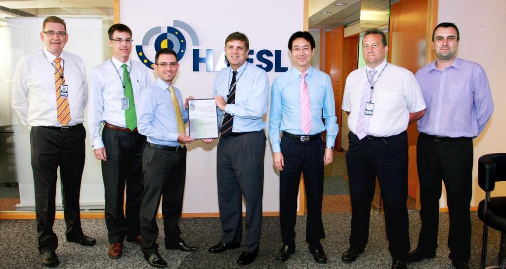 HAECO Group Services Company Events Feature Interview with Customer Capability Updates HAECO Group Companies HAESL gains risk management accreditation On 8 October, HAESL was presented with a Level