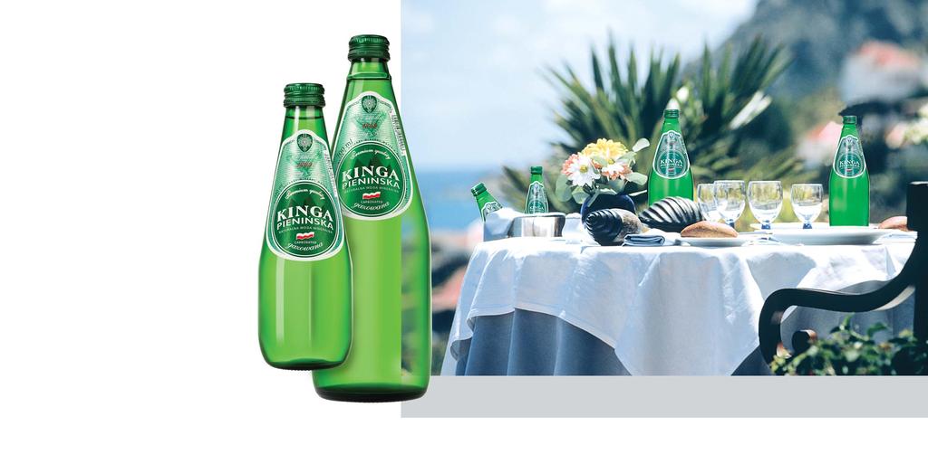 is highly valued by individual consumers, restaurateurs and hotel keepers Produced since 2006, the exclusive line in green glass bottles has gained the recognition of many consumers.