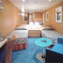 Deluxe Stateroom 2B Note: Staterooms 6108, 7136, 7142, 9094 and 9100 have smaller verandas that are semi-private.
