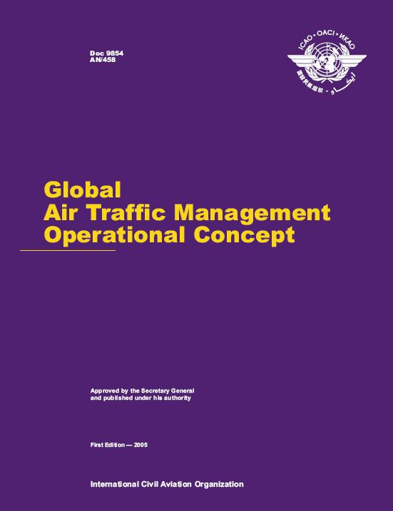Global ATM Operational Concept Endorsed by 35 th Session of the Assembly Vision: Globally interoperable All users & flight phases Safe, economic, environmental & secure