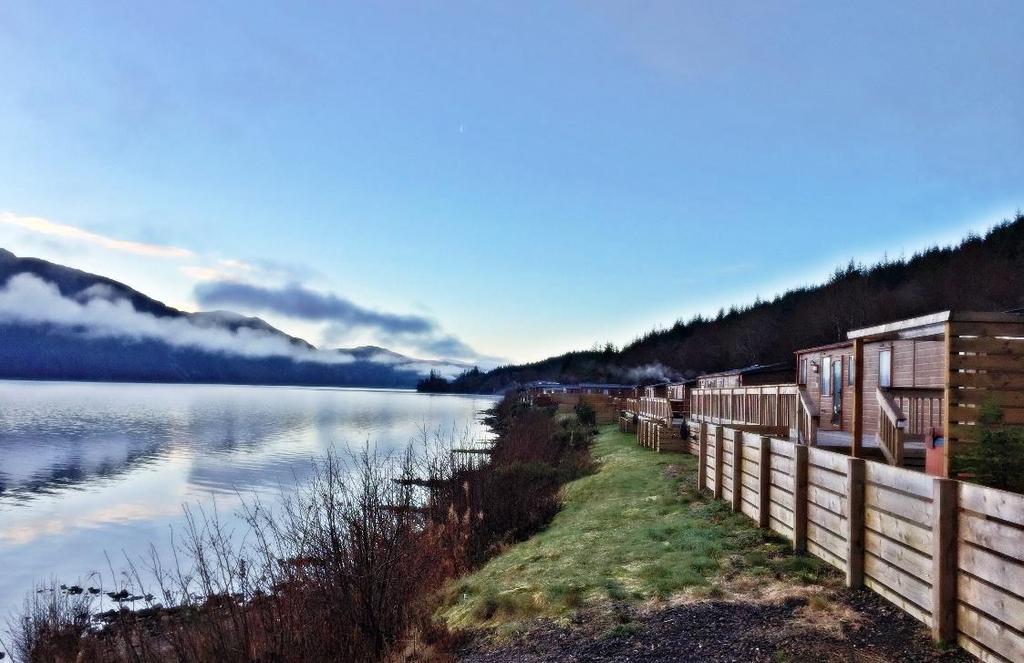 THE PARK Loch Ness Highland Lodges extends in total to about 8.5 acres and has half a mile of loch frontage which is included in the sale.