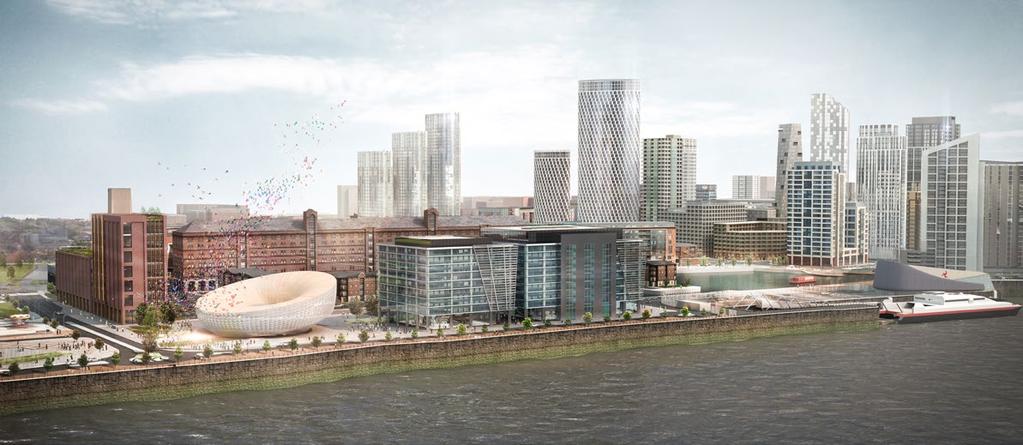 17. LIVERPOOL WATERS This is the most ambitious and spectacular regeneration project of its kind anywhere in the UK comprising approximately 20 million sq ft of mixed use floorspace and an investment
