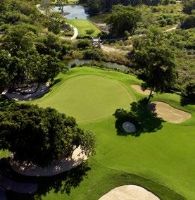 CASA CLUB WITH A RESTAURANT AND A FULL RANGE OF SERVICES IMPRESSIVE FIRST-RATE DRIVING RANGES MARVELLOUS FAIRWAYS AND MORE THAN 100 BUNKERS DOMINICAN REPUBLIC PUNTA