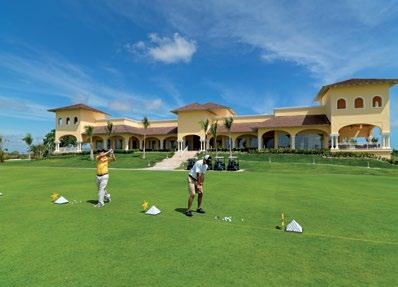 than 100 white quartz sand bunkers FACILITIES SERVICES Casa Club with a restaurant and a full range of services Professional shop with top-quality equipment, gear and