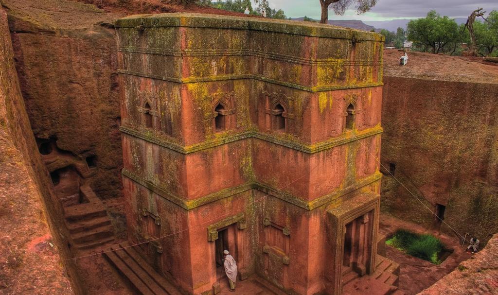 Rock Church, Lalibela Ethiopia has the longest archaeological record in the world, is home to one of the oldest Christian civilisations on the planet and has been dubbed the cradle of humanity, with